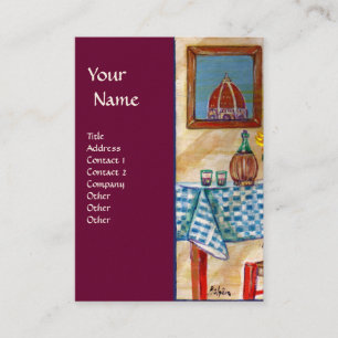 CARTÃO DE VISITA COZINHA ITALIANA EM FLORENÇA