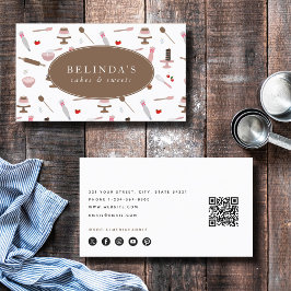 Cartão De Visita Cozinhar de panificação e Cozinhar Utensílios de p