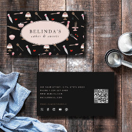 Cartão De Visita Cozinhar de panificação e Cozinhar Utensílios de p