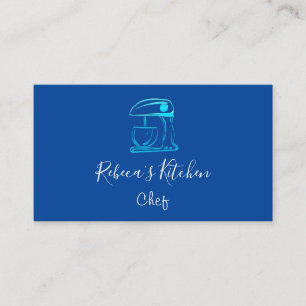 Cartão De Visita Cozinhar Logotipo Robô Misturador de chef Doce pa