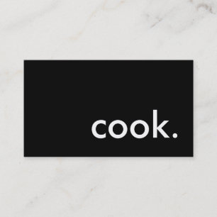 Cartão De Visita cozinheiro.