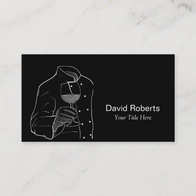 Cartão De Visita Cozinheiro chefe com um profissional de (Frente)