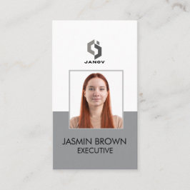 Cartão De Visita Crachá de Nome & Código QR Personalizado Funcionár