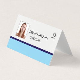Cartão De Visita Crachá de Nome & Código QR Personalizado para Func