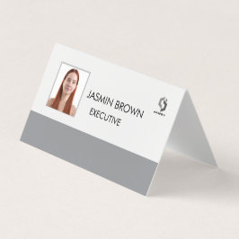 Cartão De Visita Crachá de Nome & Código QR Personalizado para Func