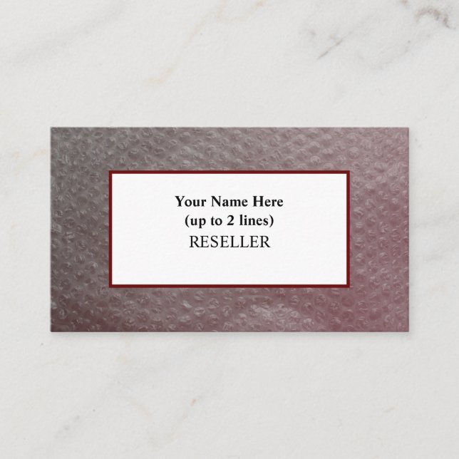 Cartão De Visita Cran. Fundo de Quebra de Gradação I Revendedor (Frente)