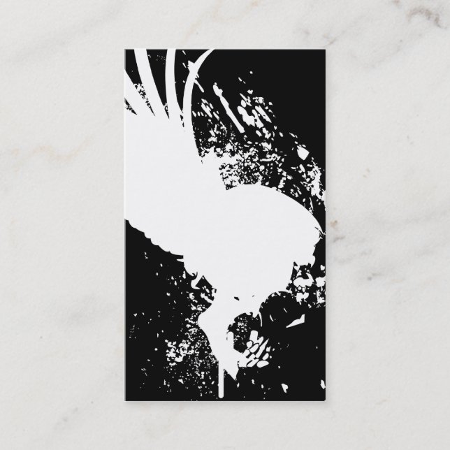 Cartão De Visita crânio do vôo (Frente)