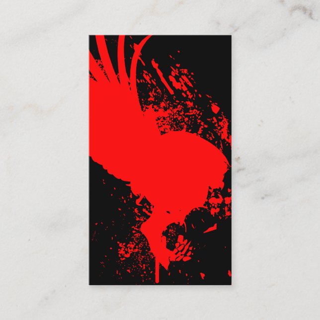 Cartão De Visita crânio voador (Frente)