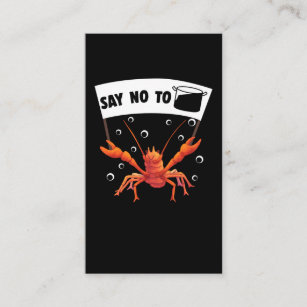 Cartão De Visita Crawfish Enche Funny Pun Crayfish Season Lobster