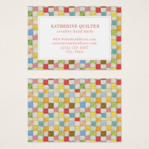 Cartão de visita CRAZY QUILT 3,5x2,5