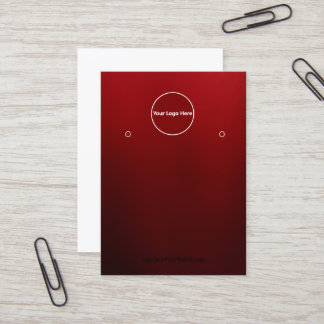 Cartão De Visita Creat Your Custom Logo Earring Display Card