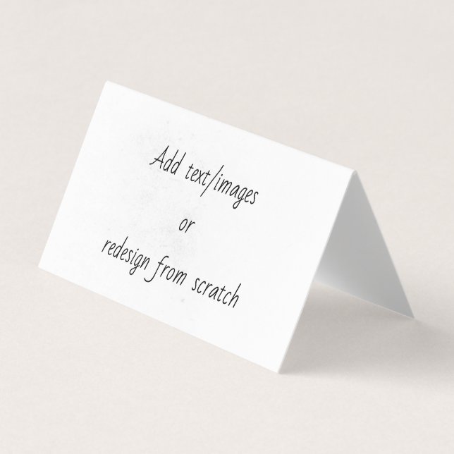 Cartão De Visita Create Your Own (Frente)