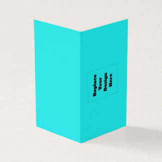 Cartão De Visita Create Your Own cyan