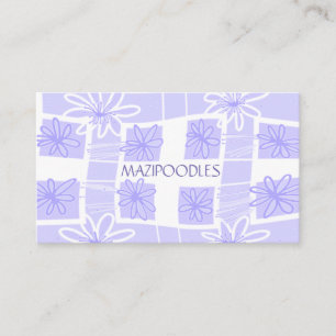Cartão De Visita Creative Floral Check Lilac Lavanda
