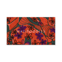 Creative Floral Neuro Art Orange Green