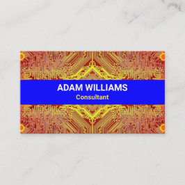 Cartão De Visita Creativo de Conselho de Circuito (consultor) impre