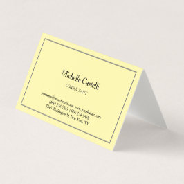 Cartão De Visita Creme Premium Linen Professional Exclusivo Clássic