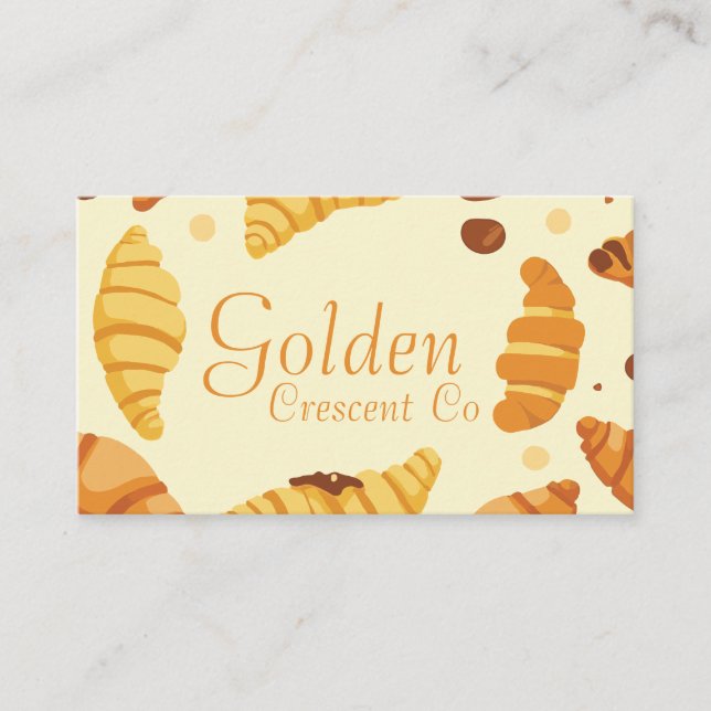 Cartão De Visita Crescente do ouro (Frente)