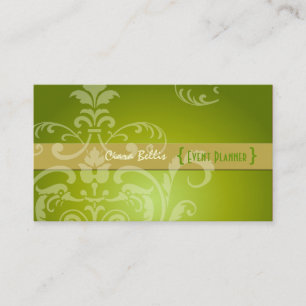 Cartão De Visita Crest Damask PixDezines