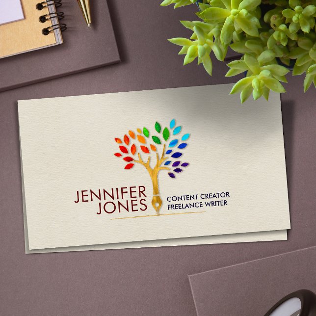 Cartão De Visita Criador de conteúdo - Criador de cópia - Escritor  (Criador carregado)