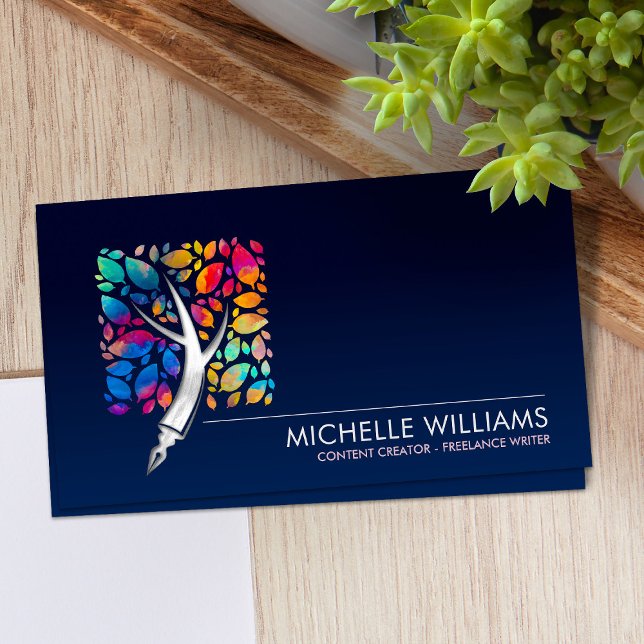 Cartão De Visita Criador de conteúdo - Criador de cópia - Escritor  (Criador carregado)