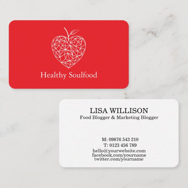 Cartão De Visita Criador de Conteúdo do Influenciador de Blogueiro  (Frente/Verso)