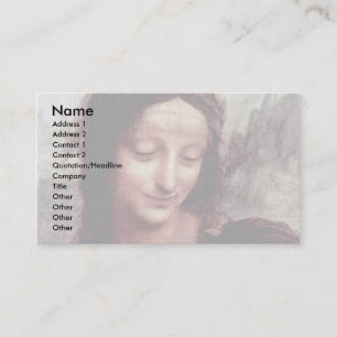 Cartão De Visita Criança do cristo com o cordeiro de St Anne Maria