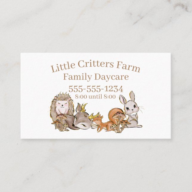 Cartão De Visita Crianças Cuecas, Crianças E Crianças (Frente)