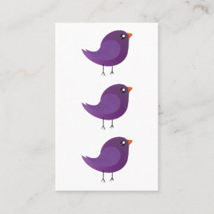 Cartão De Visita Crianças, passarinho fofo