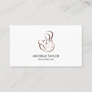 Cartão De Visita Crianças Pediátricas Tratamento Estetoscópio Enfer