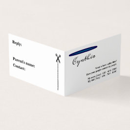 Cartão De Visita Crianças Simples, mas Elegantes