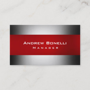 Cartão de visita criativo cinzento vermelho do