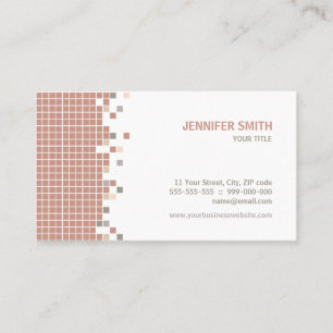 Cartão de visita criativo dos artesanatos da grade