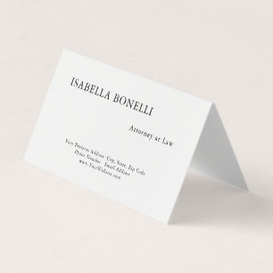 Cartão De Visita Criativo minimalista branco preto profissional