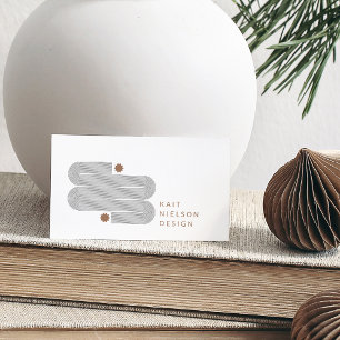 Cartão De Visita Criativo Único das Linhas Geométricas Minimalistas