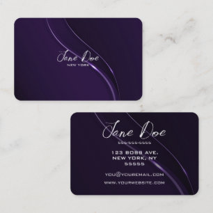 Cartão De Visita Crie As Suas Próprias Fitas Clássicas Roxas