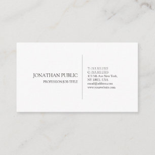 Cartão De Visita Crie o seu própio plano elegante moderno e elegant