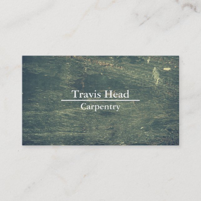 Cartão De Visita Crie Profissional Seu Próprio Carpinteiro De Madei (Frente)