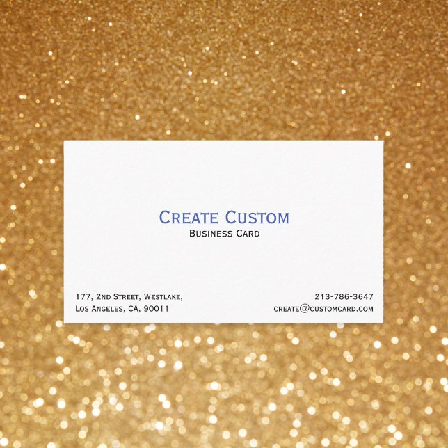 Cartão De Visita Crie seu profissional personalizado (Create Your Own Custom Personalized Professional Business Card)