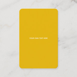 Cartão De Visita Crie Seu Próprio Design Amarelo Personalizado