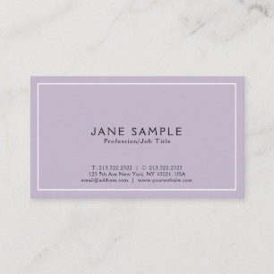 Cartão De Visita Crie Seu Próprio Design Violeta Moderno e Elegante