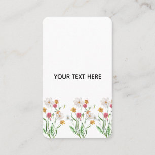 Cartão De Visita Crie Seu Próprio Floral