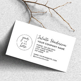 Cartão De Visita Crie seu próprio logotipo personalizado Foto Elega
