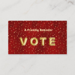 Cartão De Visita Crimson Nightfall Gold Star Illustration