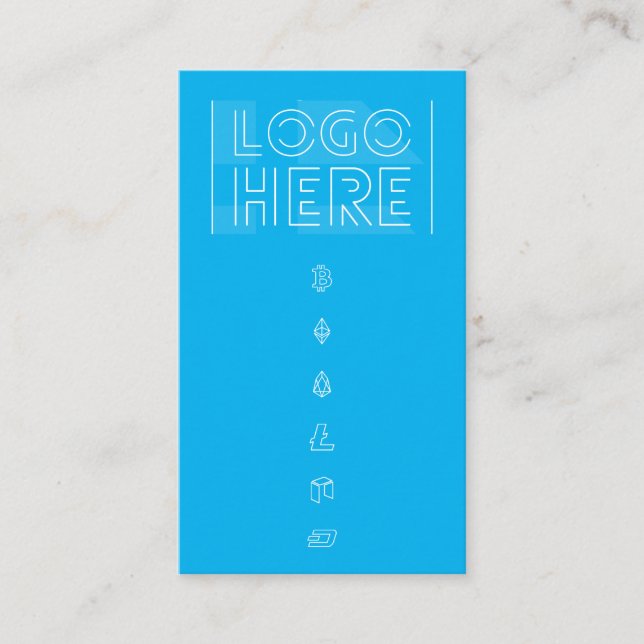 Cartão De Visita Criptomoeda Aceita (Frente)