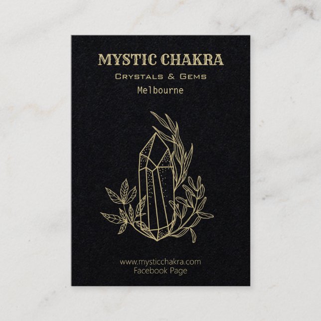 Cartão De Visita Cristal E Gem (Frente)