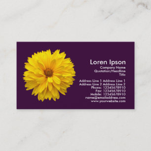 Cartão De Visita Cristamão Amarelo - Roxo Escuro