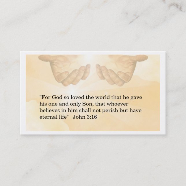 Cartão de visita cristão (Frente)