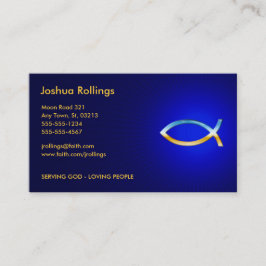 Cartão De Visita cristão | Símbolo Ichtus