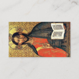 Cartão De Visita Cristo Pantocrator Ícone Ortodoxo Século XVI 